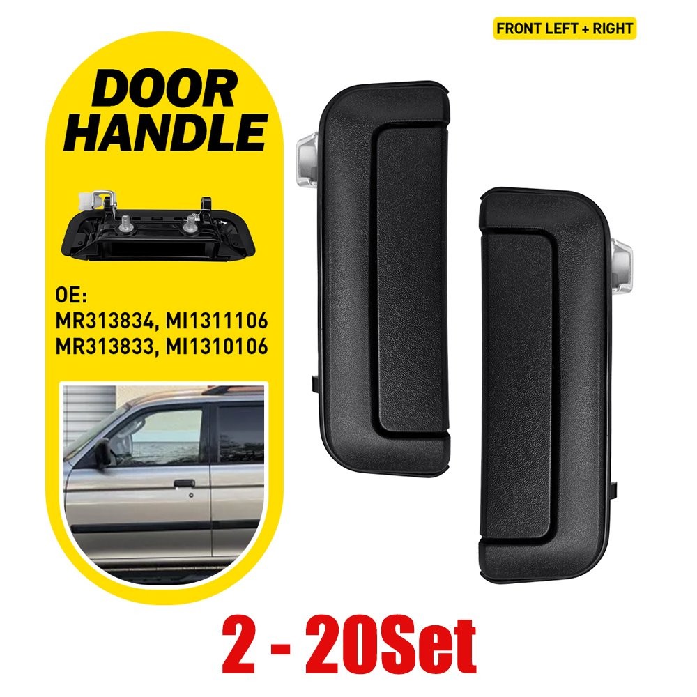 Fit 1997-04 Mitsubishi Montero Sport 2-20 Front Left&Right Door Handles Exterior