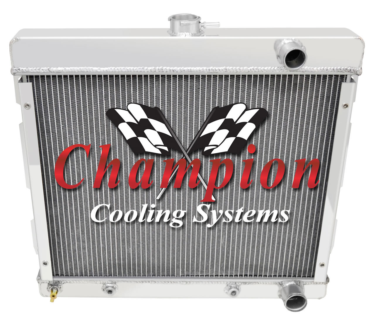 1969 - 73 Dodge Dart / 70 71 Polara Champion 3 Row Aluminum Radiator CC527 1969 - 73 Dodge Dart / 70 71 Polara Champion 3 Row Aluminum Radiator CC527