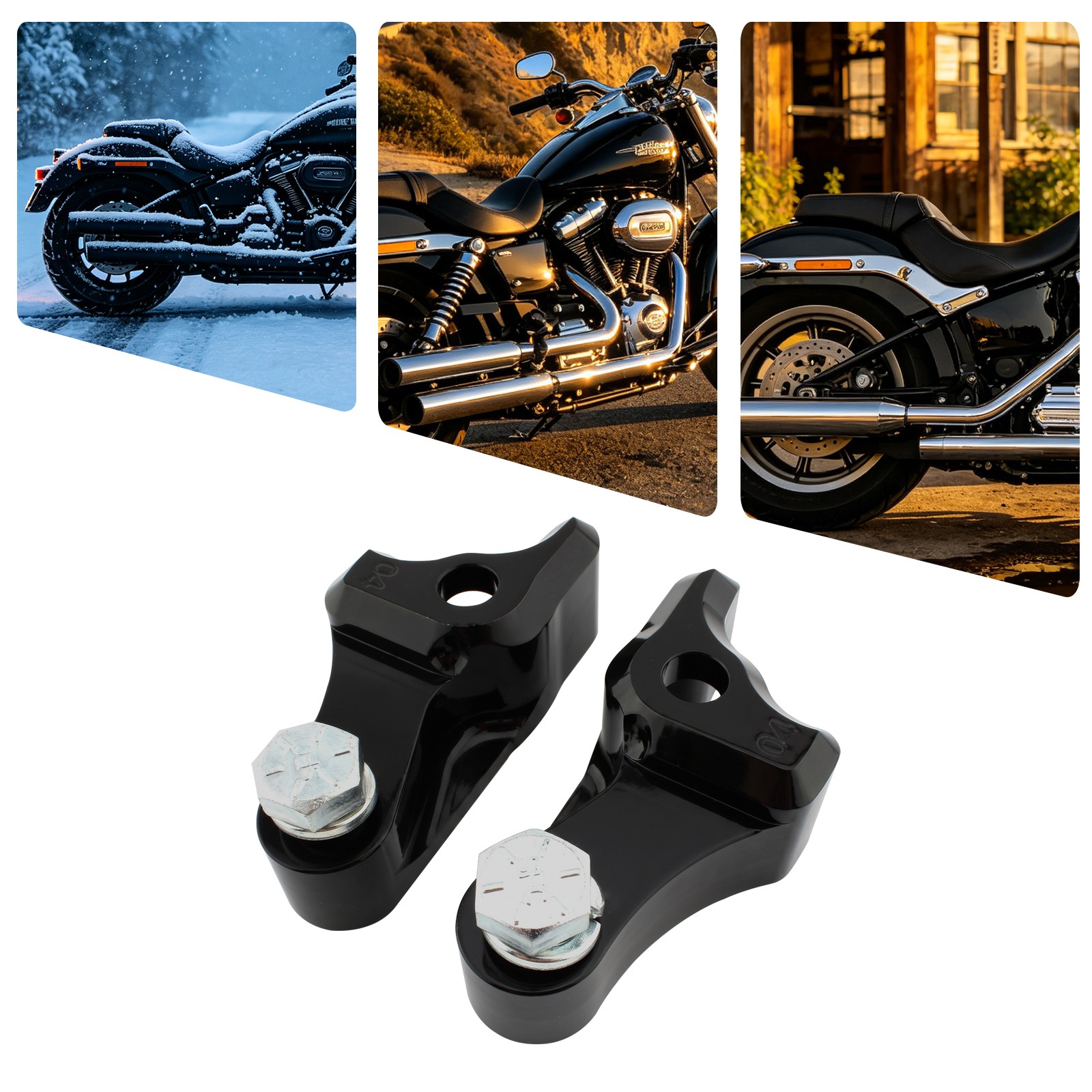 1 Inch Lowering Link Kit For 2009-2024 Harley Touring Road Glide Super Glide Use