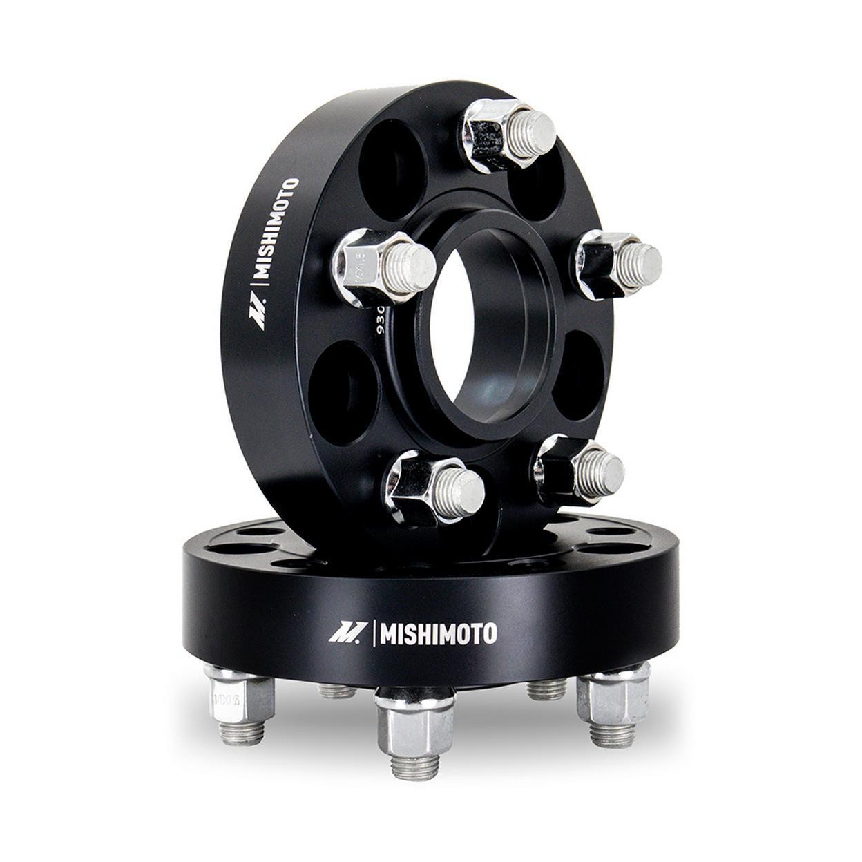 Mishimoto Wheel Spacer Kit - Wheel Spacers, Black, 5X114.3, 70.5mm Center Bore,