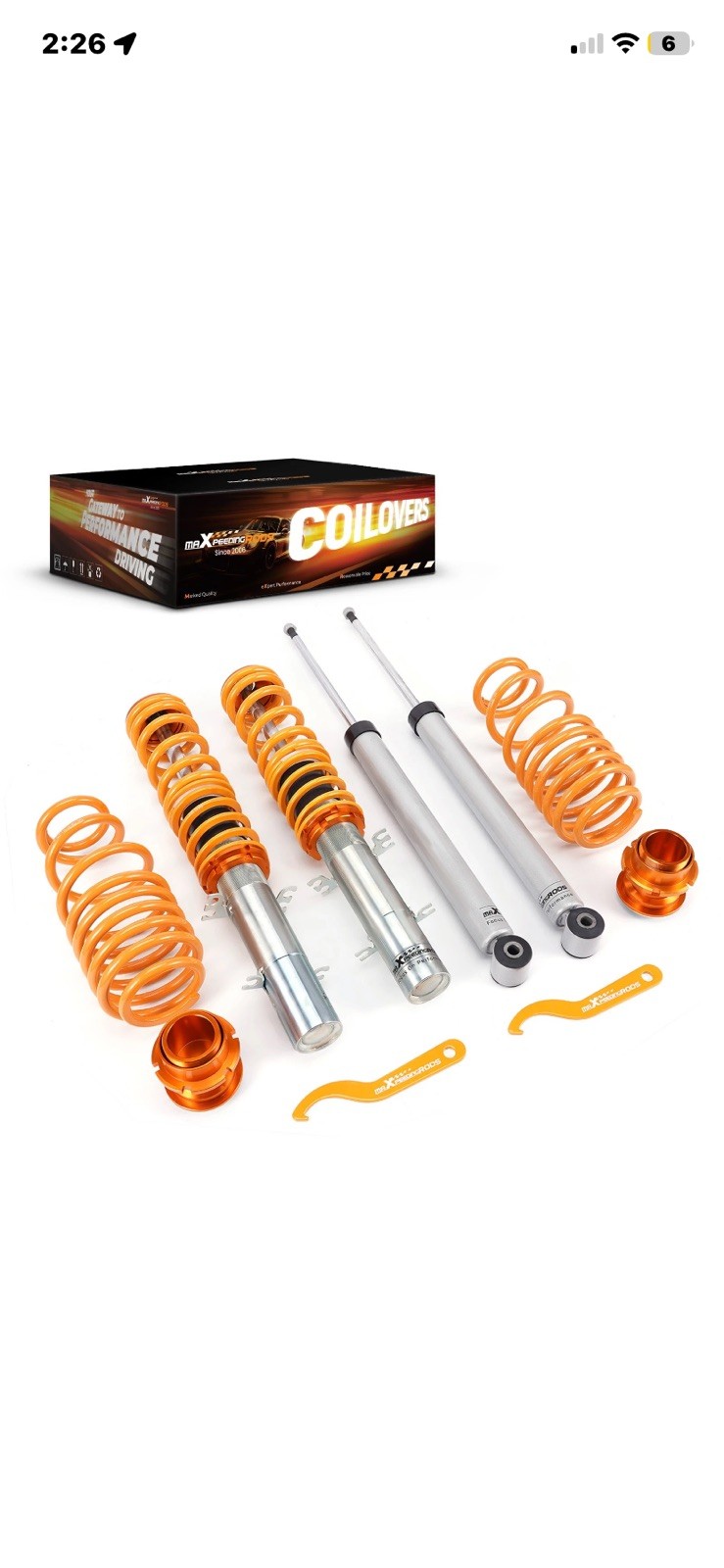 Maxpeedingrods Coilovers Suspension Kit For Volkswagen MK4 Golf & Jetta 99-05 Maxpeedingrods Coilovers Suspension Kit For Volkswagen MK4 Golf & Jetta 99-05