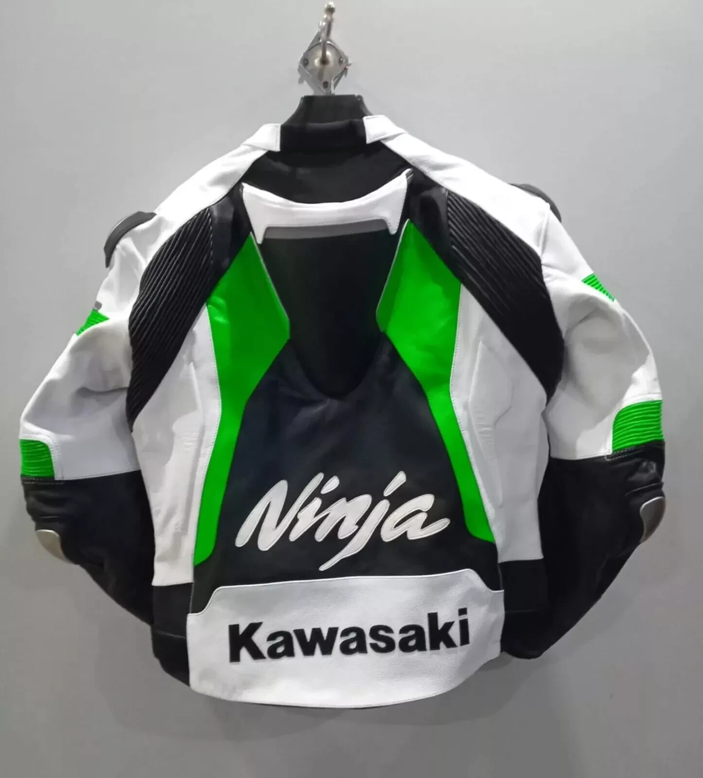 Kawasaki Ninja Motorcycle Racing Leather Jacket | Biker Sports Equipment for ...