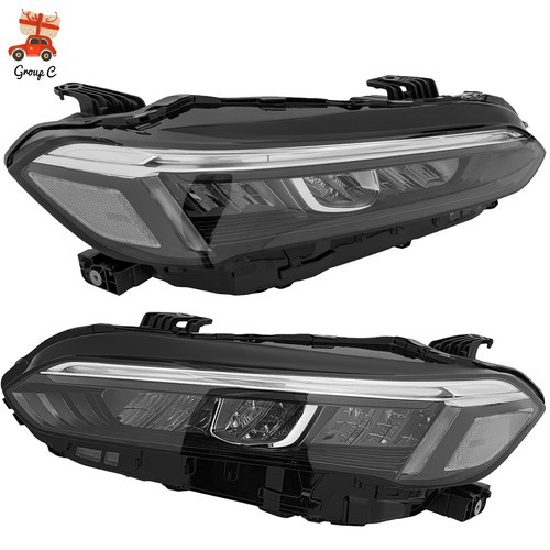 Halogen LED Headlights Pair Left & Right Headlamps For 2022 23 2024 Honda Civic