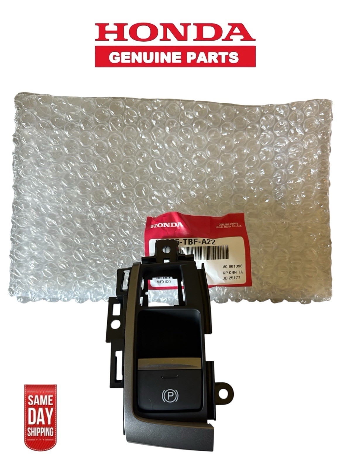 2019-2021 HONDA CIVIC TYPE R PARKING BRAKE SWITCH OEM NEW 2019-2021 HONDA CIVIC TYPE R PARKING BRAKE SWITCH OEM NEW