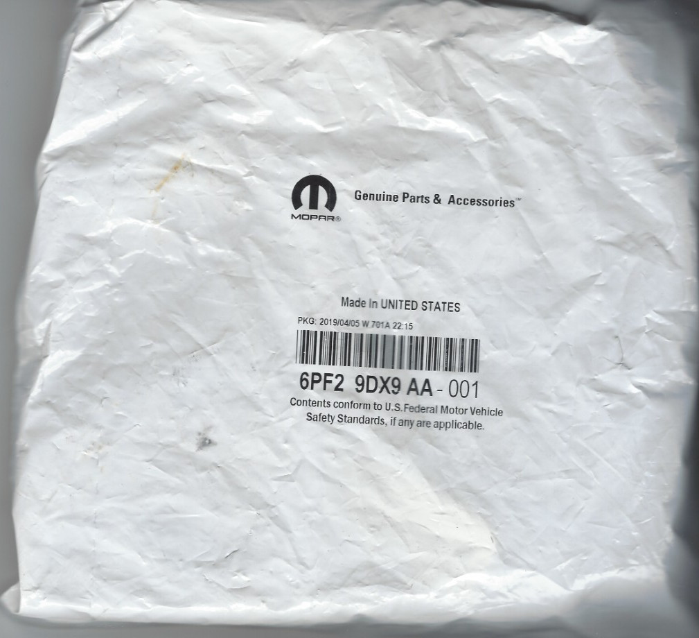 Genuine Mopar Latch Release Handle 6PF29DX9AA