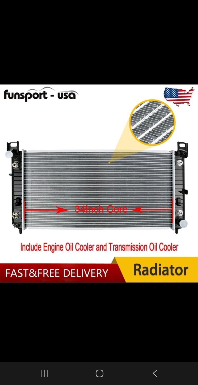 2370 34\'\' Radiator for For Chevy Silverado 1500 2500 Suburban Tahoe 4.8 5.3 6.0L 2370 34\'\' Radiator for For Chevy Silverado 1500 2500 Suburban Tahoe 4.8 5.3 6.0L