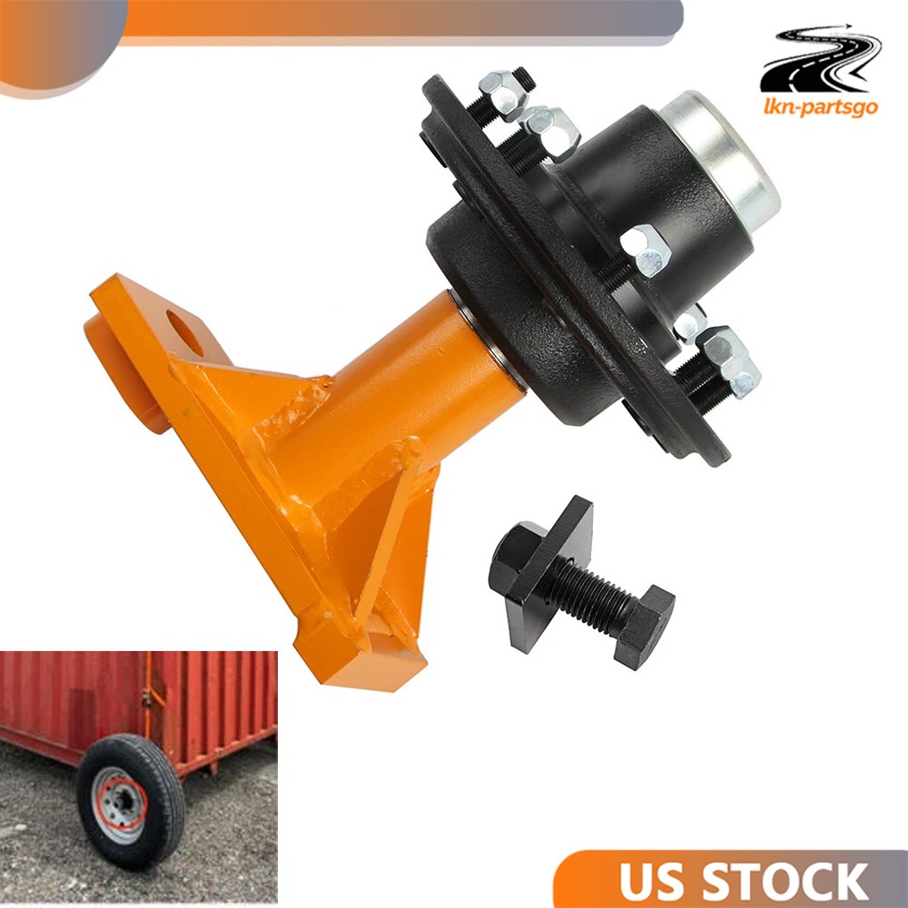 New Upgraded 8 x 6.5 Lug Superior Shipping Container Wheels Bolt-on Spindle Kit
