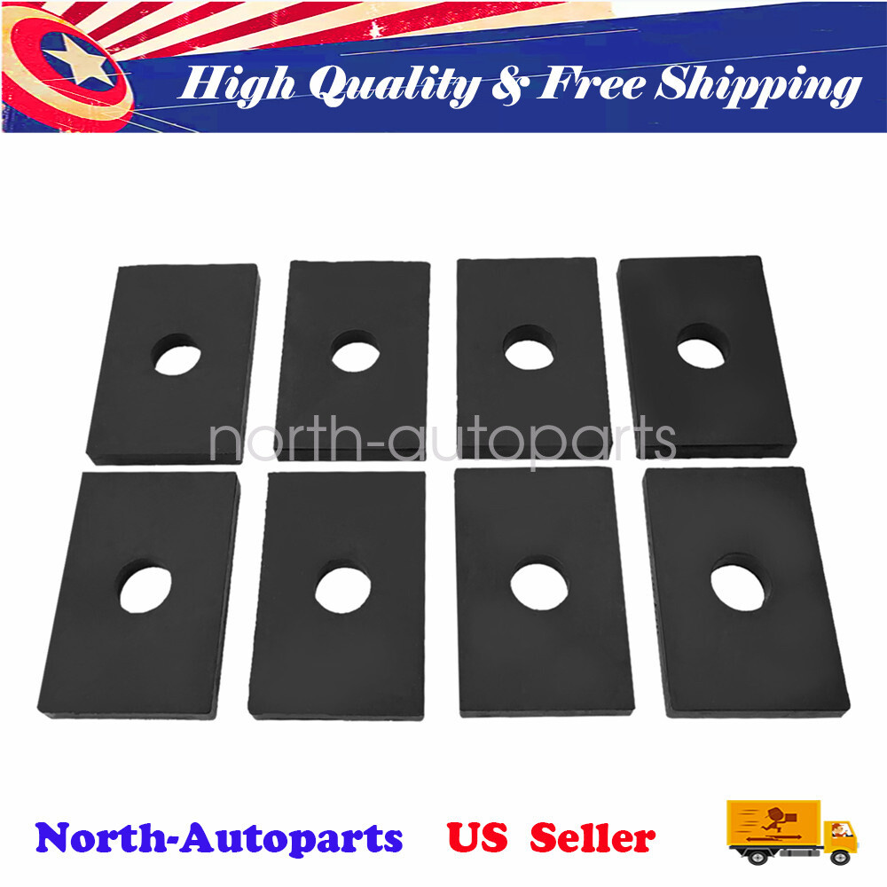 For 1947-1987 Chevy 3100 C10 GMC Truck Rubber Bed Mount Pad Kit 8pcs GM Truck For 1947-1987 Chevy 3100 C10 GMC Truck Rubber Bed Mount Pad Kit 8pcs GM Truck