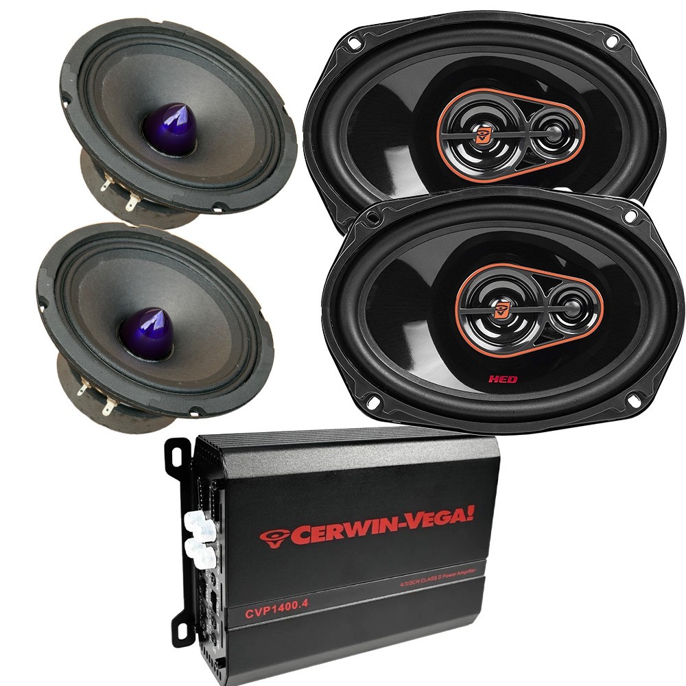 Cerwin Vega 4 Channel Amp & 6.5 Cerwin Vega 4 Channel Amp & 6.5