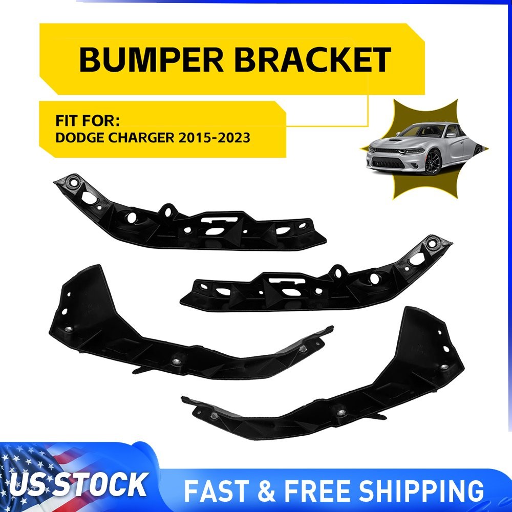 4pcs Left&Right Front Bumper Brackets Kit for Dodge Charger 2015-2023 68213538AC
