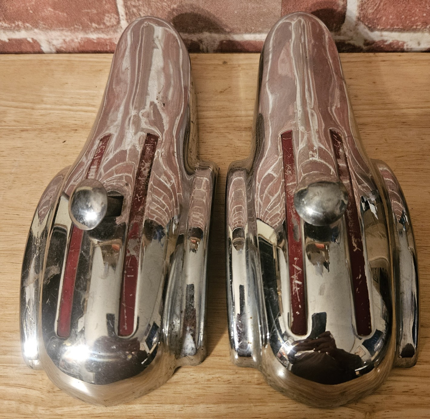 VINTAGE CHROME BUMPER GUARDS - ORIGINAL PARTS VINTAGE CHROME BUMPER GUARDS - ORIGINAL PARTS
