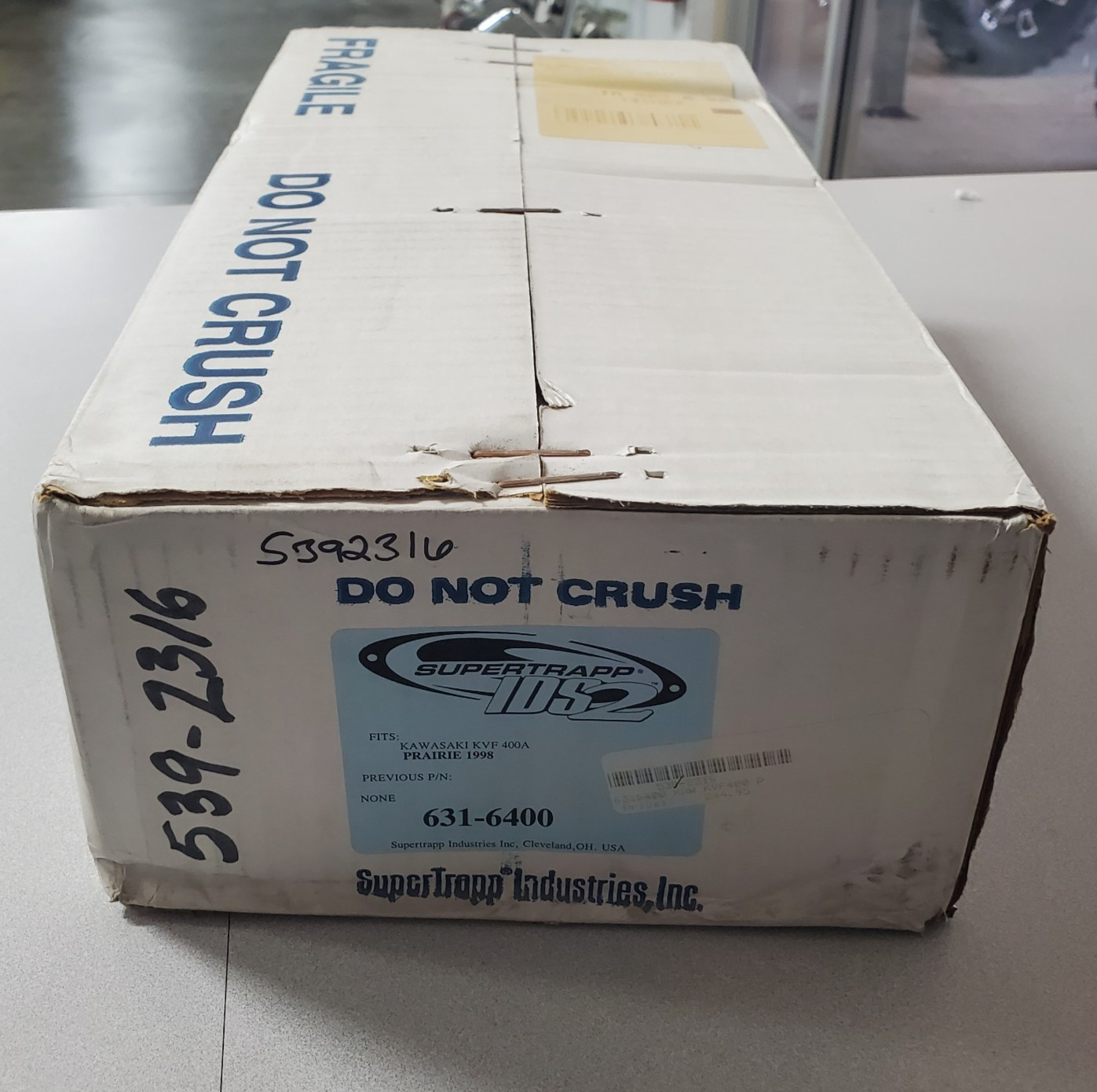 SuperTrapp IDS2 Slip-On S-Bend exhaust sys. 631-6400 For Kaw. Prairie 400 4x4