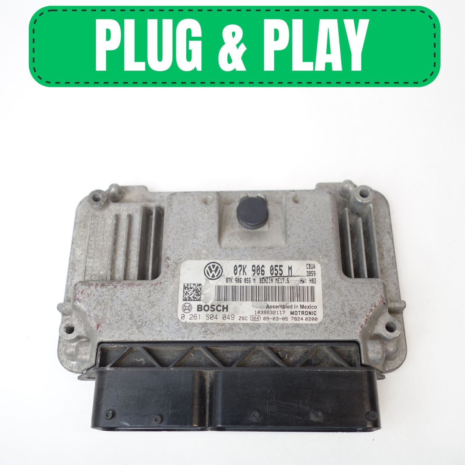 Plug N Go ECM ECU 2.5L VW JETTA RABBIT 2009 07K906055M Plug N Go Plug N Go ECM ECU 2.5L VW JETTA RABBIT 2009 07K906055M Plug N Go