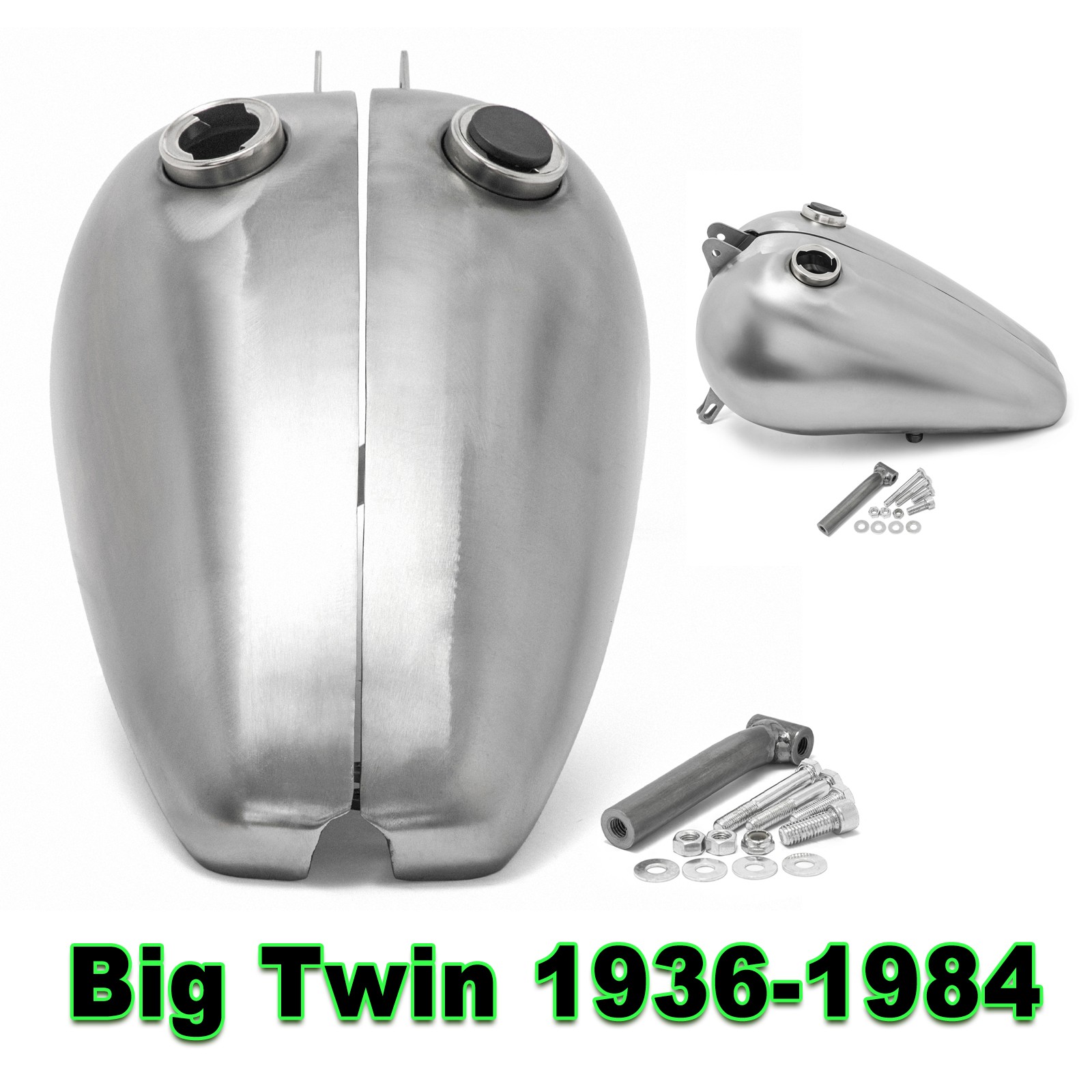 For Harley Big Twin 1936-1984 Shovelhead Panhead 2.25 Gal.Gas Fuel Tank