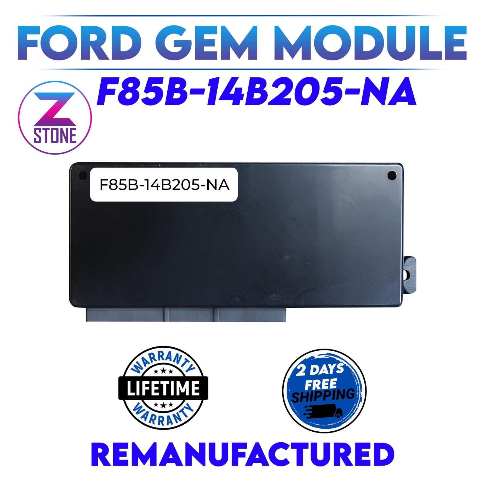 Rebuilt 97-98 FORD F-150 F-250 MULTIFUNCTION GEM MODULE F85B-14B205-NA 4X4