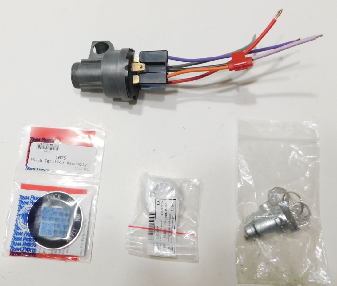 ignition switch assembly 1955 1956 chevy belair 210 150 wagon #1 ignition switch assembly 1955 1956 chevy belair 210 150 wagon #1