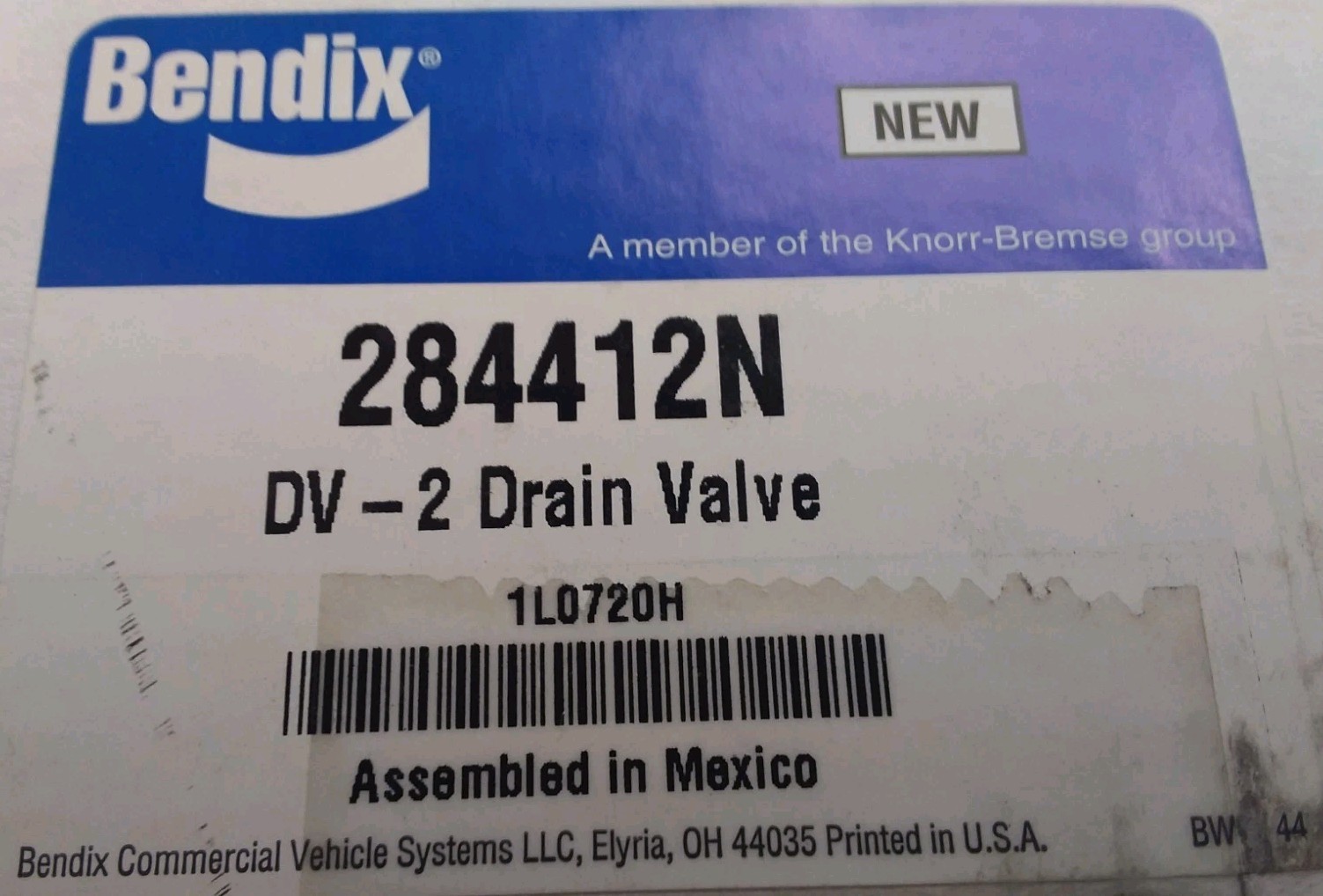 Bendix 284412N DV-2 Drain Valve Bendix 284412N DV-2 Drain Valve