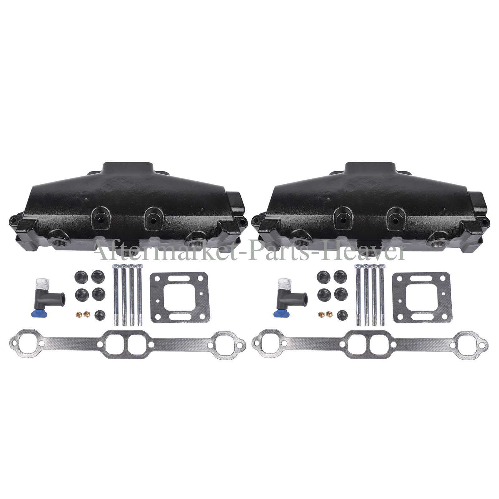 2x Marine Exhaust Manifold 18-1953-2 for MCM/MIE GM V8 305 350 377 CID 1983-2002
