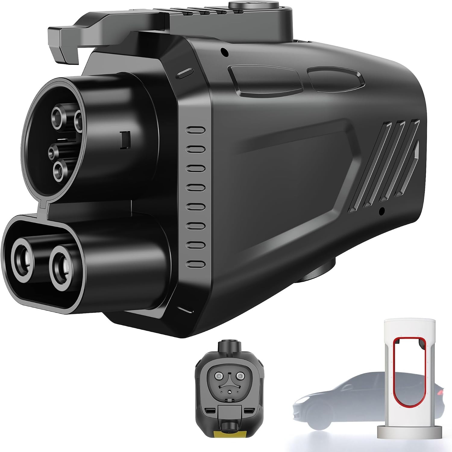 2026 Upgraded Tesla Supercharger to CCS1 Charger Adapter, [Max 500A 1000V] Fast
