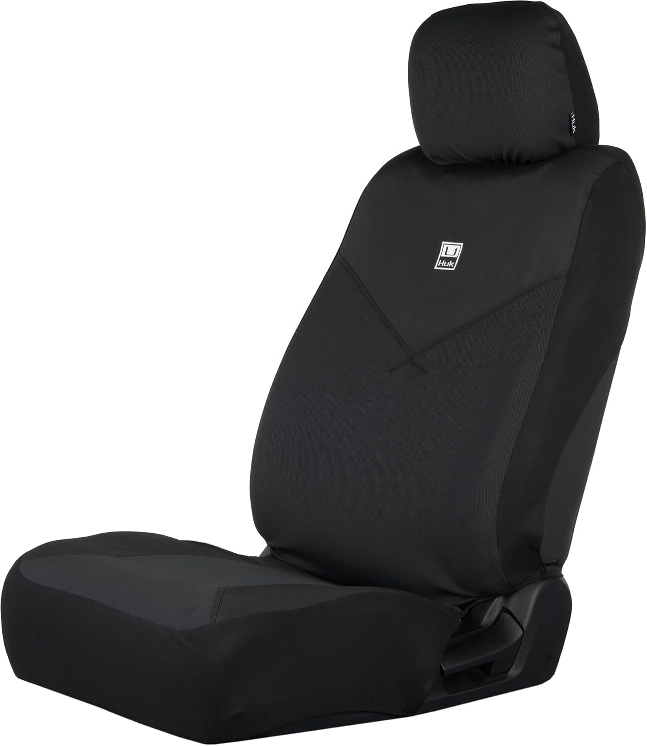 Huk Fishing Icon Black Seat Cover, Universal Fit Huk Fishing Icon Black Seat Cover, Universal Fit