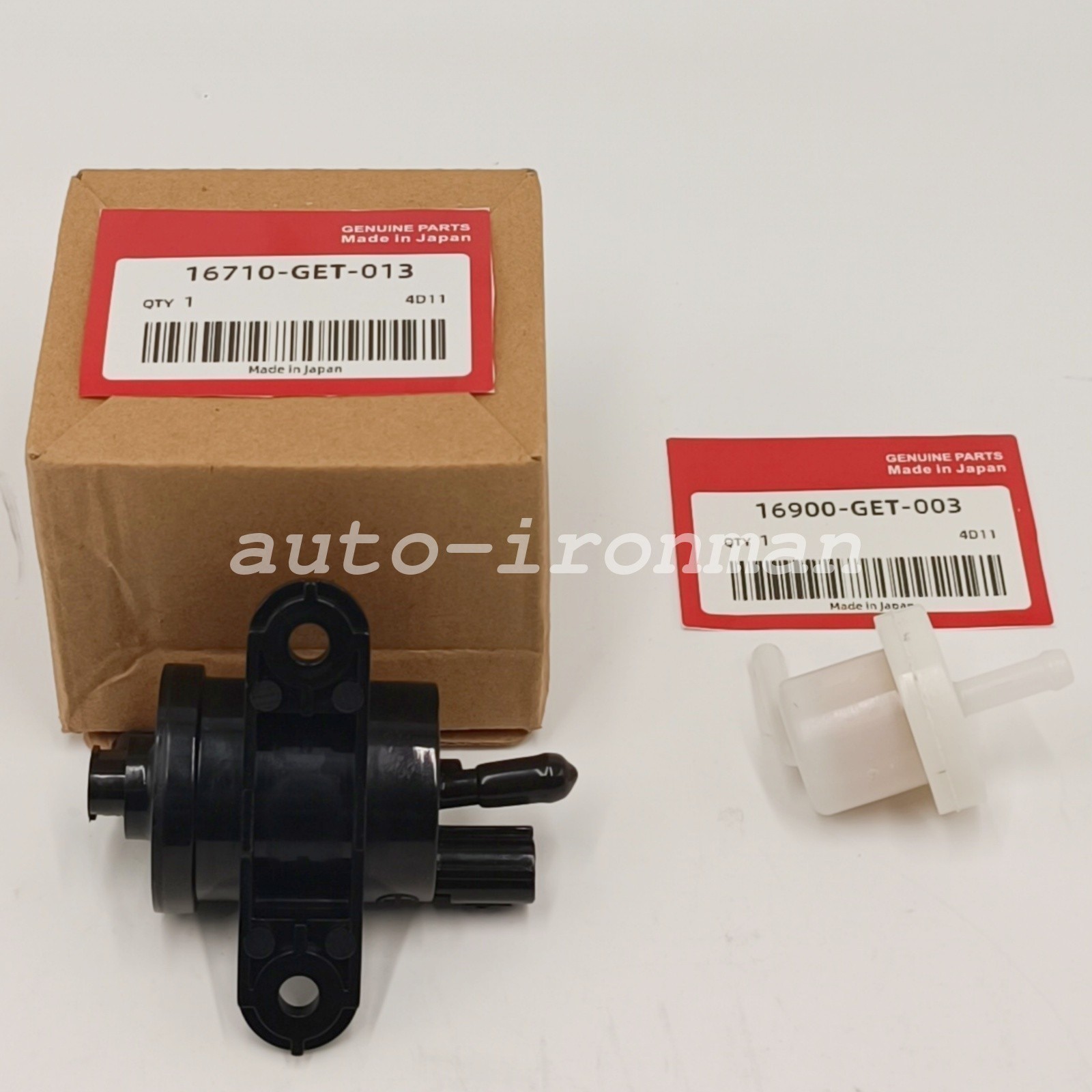 Honda OEM FUEL PUMP GAS PETROL UNIT 16710-GET-013 AND FUEL FILTER 16900-GET-013