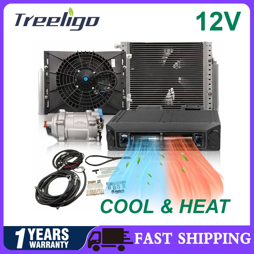 12V Dual Cool & Heat Underdash Electric Air Conditioner Universal DC Car A/C Kit 12V Dual Cool & Heat Underdash Electric Air Conditioner Universal DC Car A/C Kit