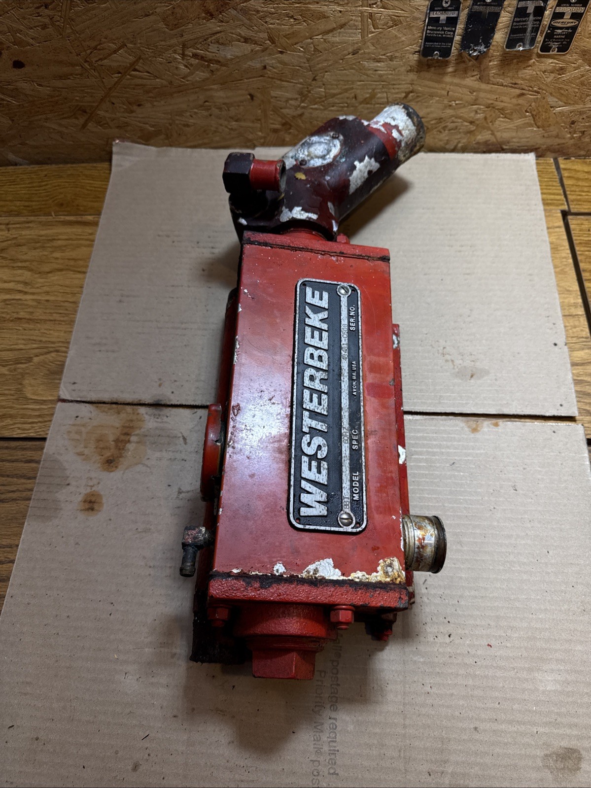 Westerbeke 8BT exhaust manifold with elbow