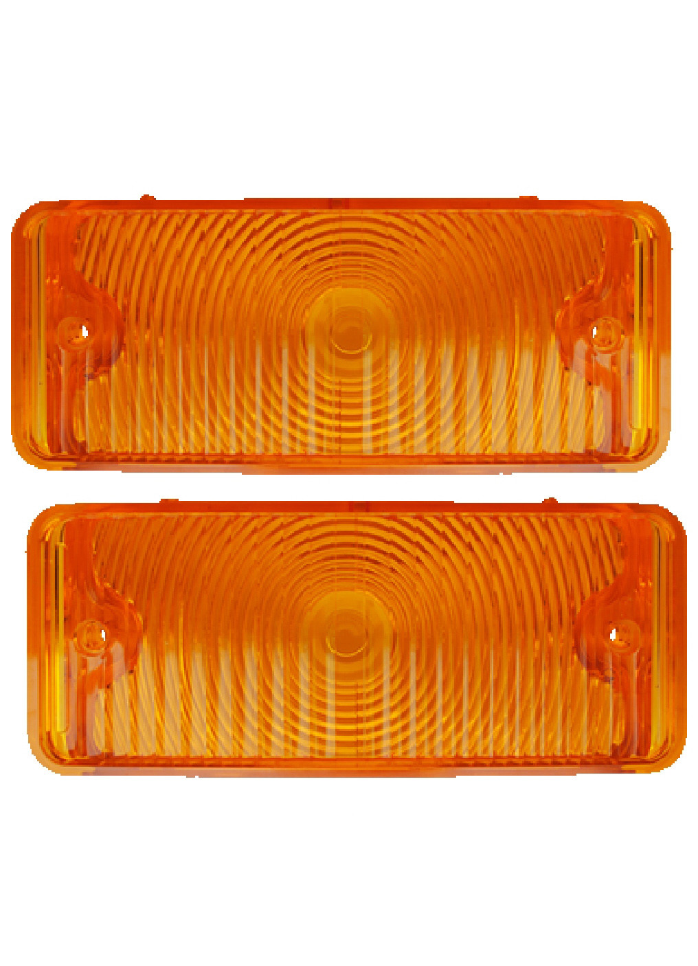 67-68 Chevy C10 Truck Front LH & RH Grille Turn Signal Lights Park Lamp Lens