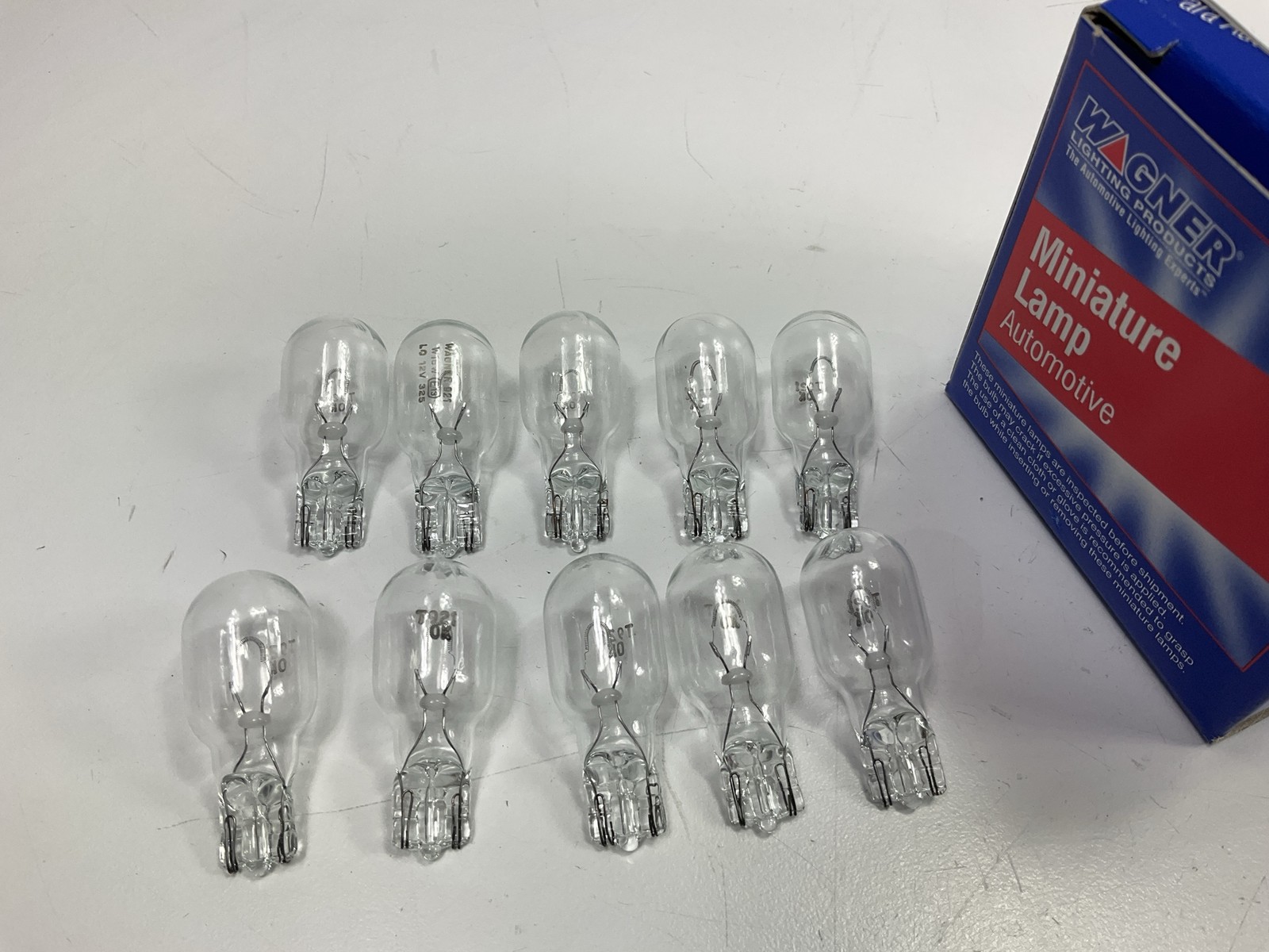 (10) Wagner 921 Miniature Light Bulb - Wedge T-5