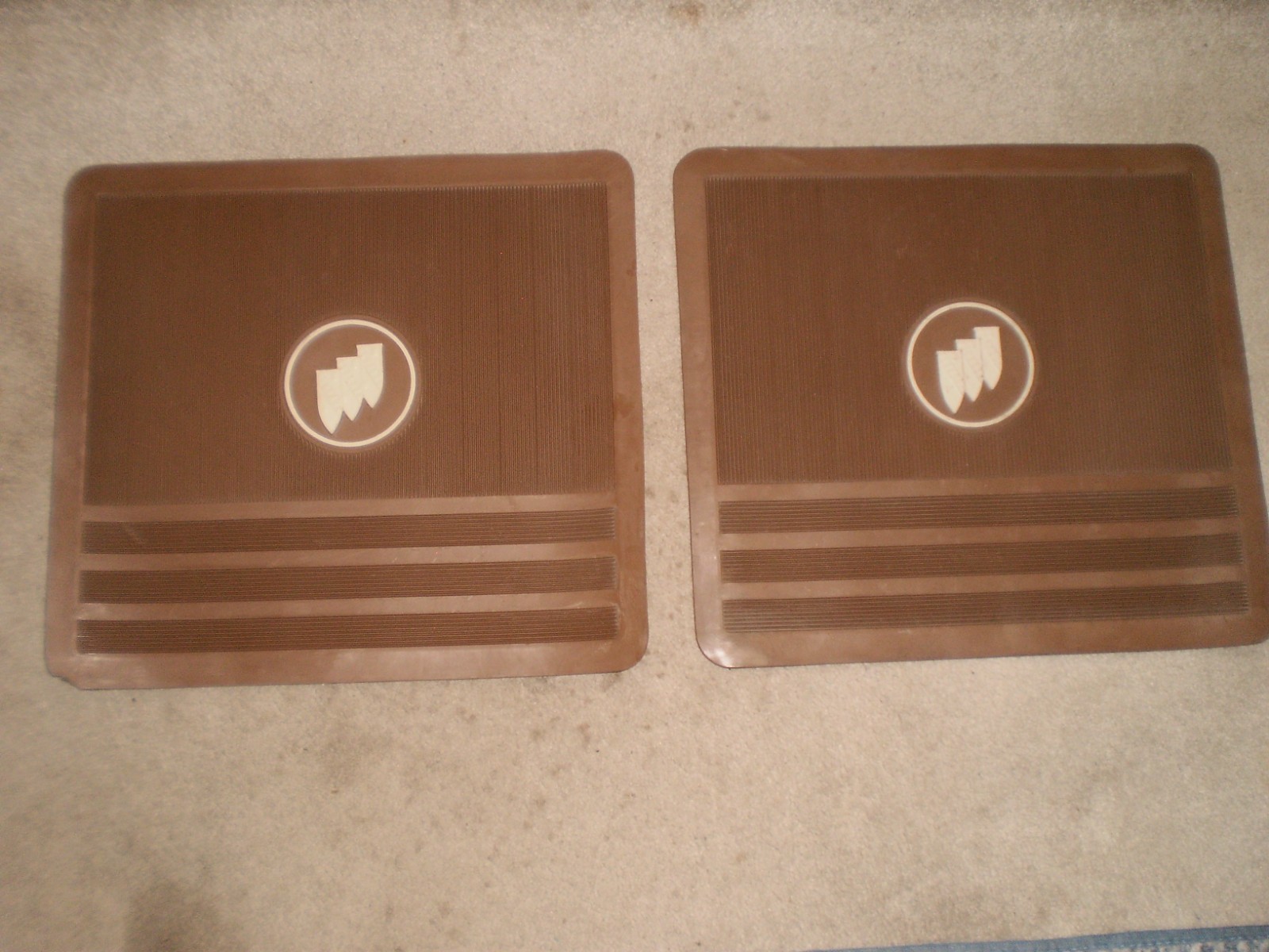 NOS REAR SADDLE FLOOR MATS FOR 1965 - 1972 BUICK GS SKYLARK SPECIAL LESABRE, ETC NOS REAR SADDLE FLOOR MATS FOR 1965 - 1972 BUICK GS SKYLARK SPECIAL LESABRE, ETC