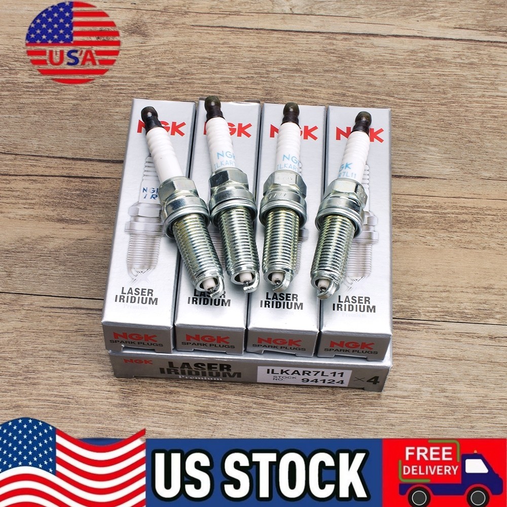 4PCS NGK Laser Iridium Spark Plugs 94124 ILKAR7L11 For Mazda CX-30 CX-5