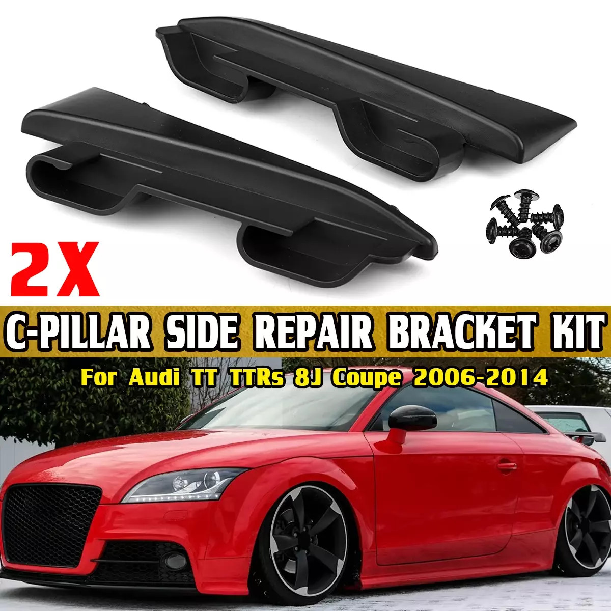 For Audi TT TTRs Coupe 8J 07-14 Parcel Shelf Luggage Cover C-Pillar Side Bracket