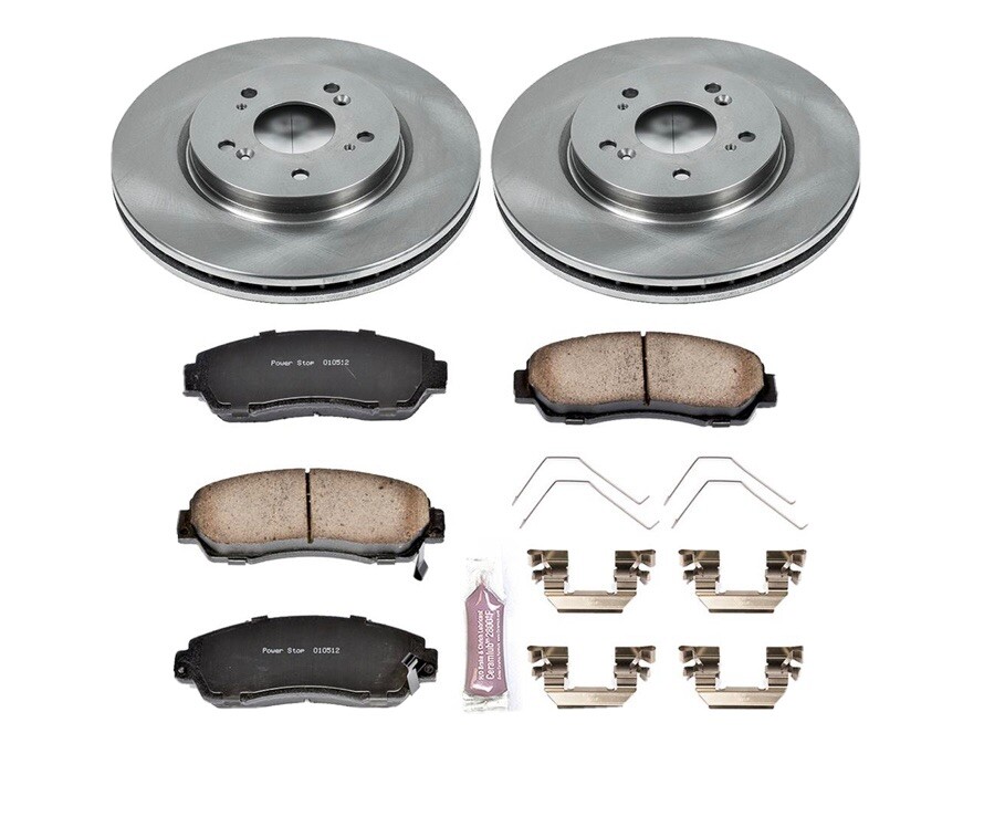 PowerStop KOE5432 Autospecialty Front Replacement Brake Kit-OE Brake Rotors/Pads