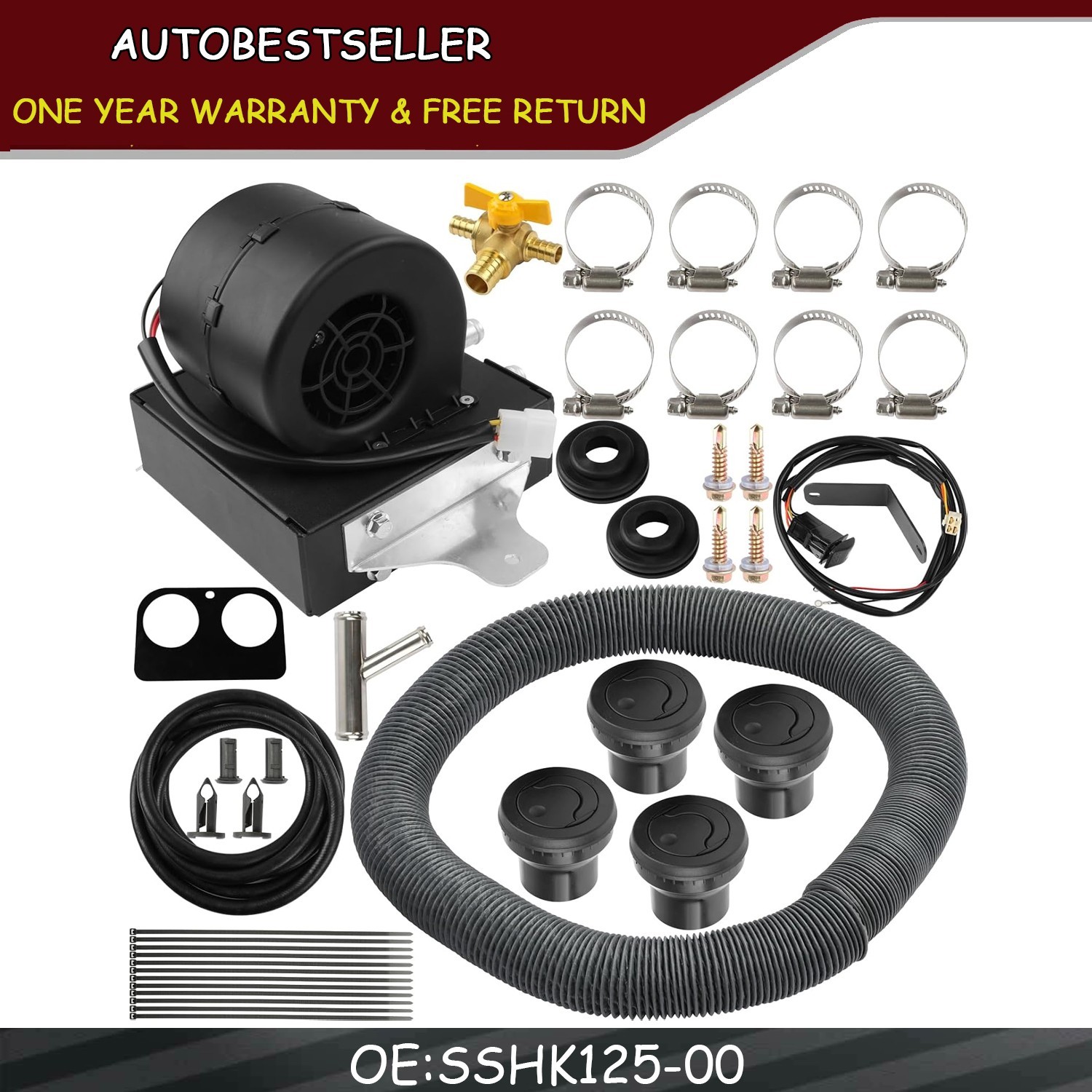 Cab Heater Kit with Defrost Fit For Polaris RZR XP 1000 2014-2018 SSHK125-00 NEW Cab Heater Kit with Defrost Fit For Polaris RZR XP 1000 2014-2018 SSHK125-00 NEW