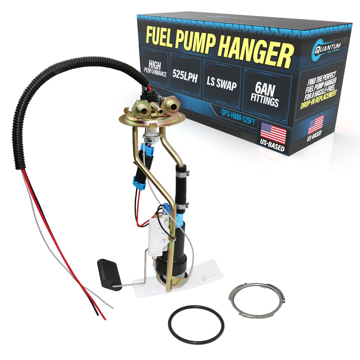 Fits 1975-86 Chevy C10 Squarebody F90000267 TIA485-2 525LPH Fuel Pump +AN Hanger Fits 1975-86 Chevy C10 Squarebody F90000267 TIA485-2 525LPH Fuel Pump +AN Hanger