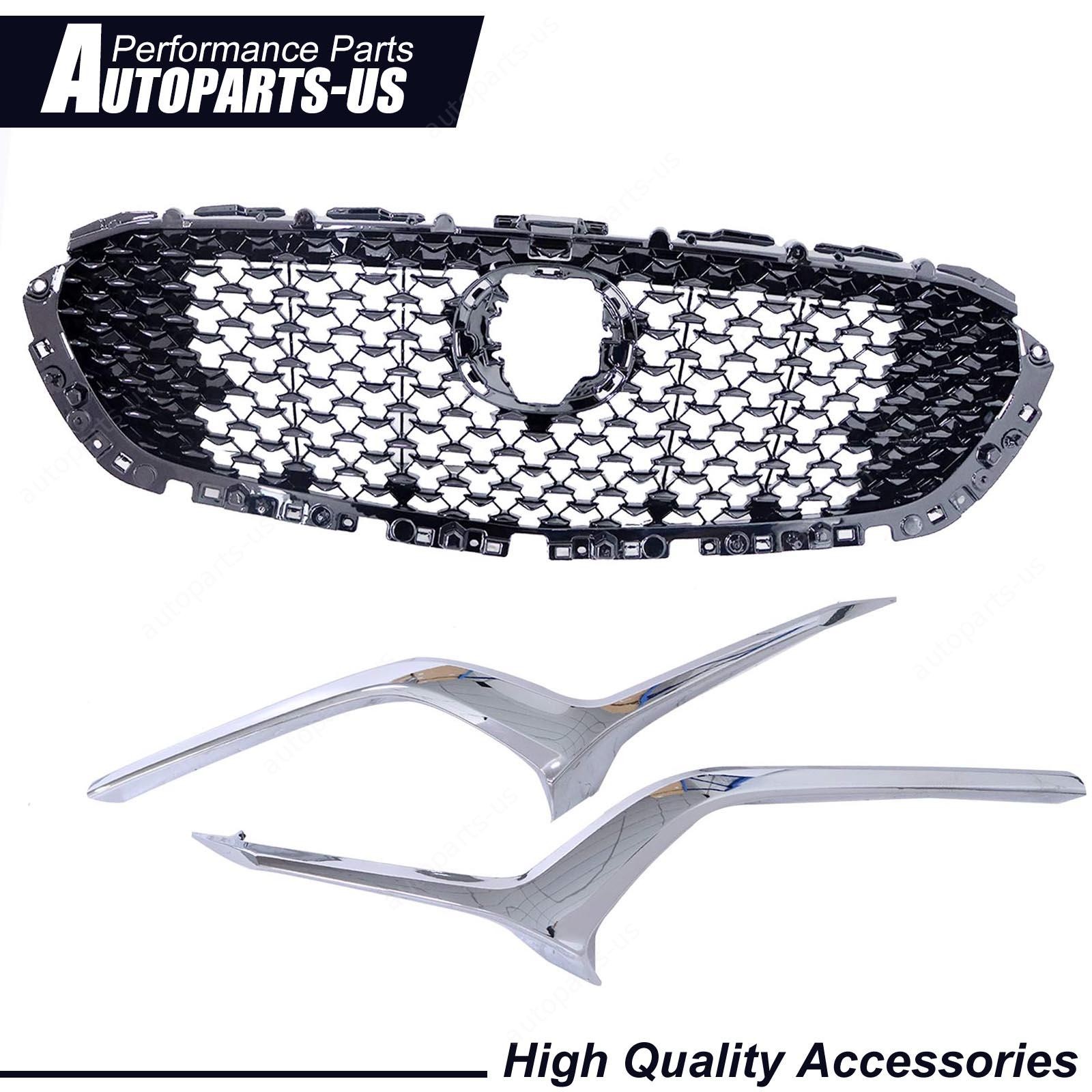 DGJ1-50-710B Front Grille Assembly W/ Chrome Molding Trim Fit 20-23 Mazda CX-30