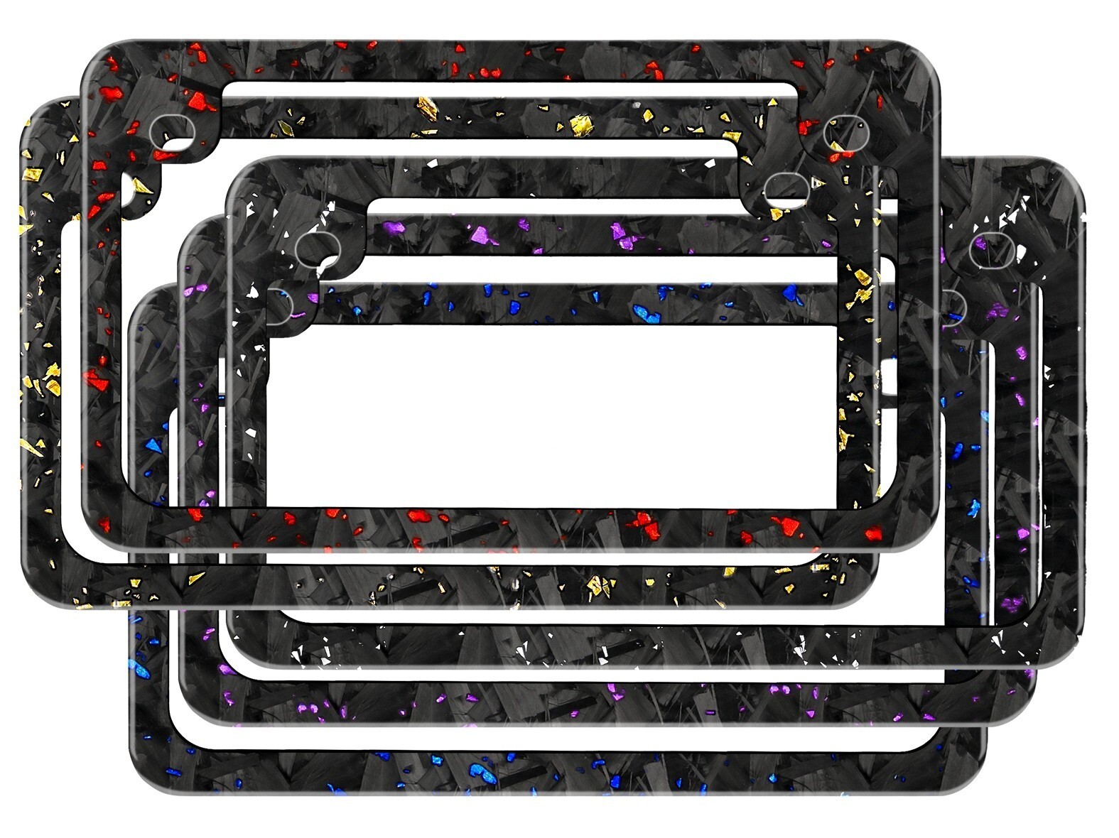100% Real Forged Carbon Fiber Motorcycle License Plate Frame- 6 Colors Available 100% Real Forged Carbon Fiber Motorcycle License Plate Frame- 6 Colors Available