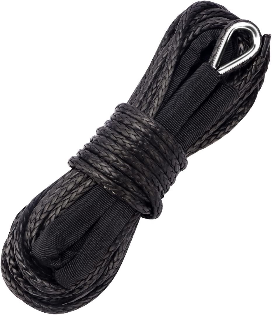 METOWARE Synthetic Winch Rope, 1/4\ METOWARE Synthetic Winch Rope, 1/4\