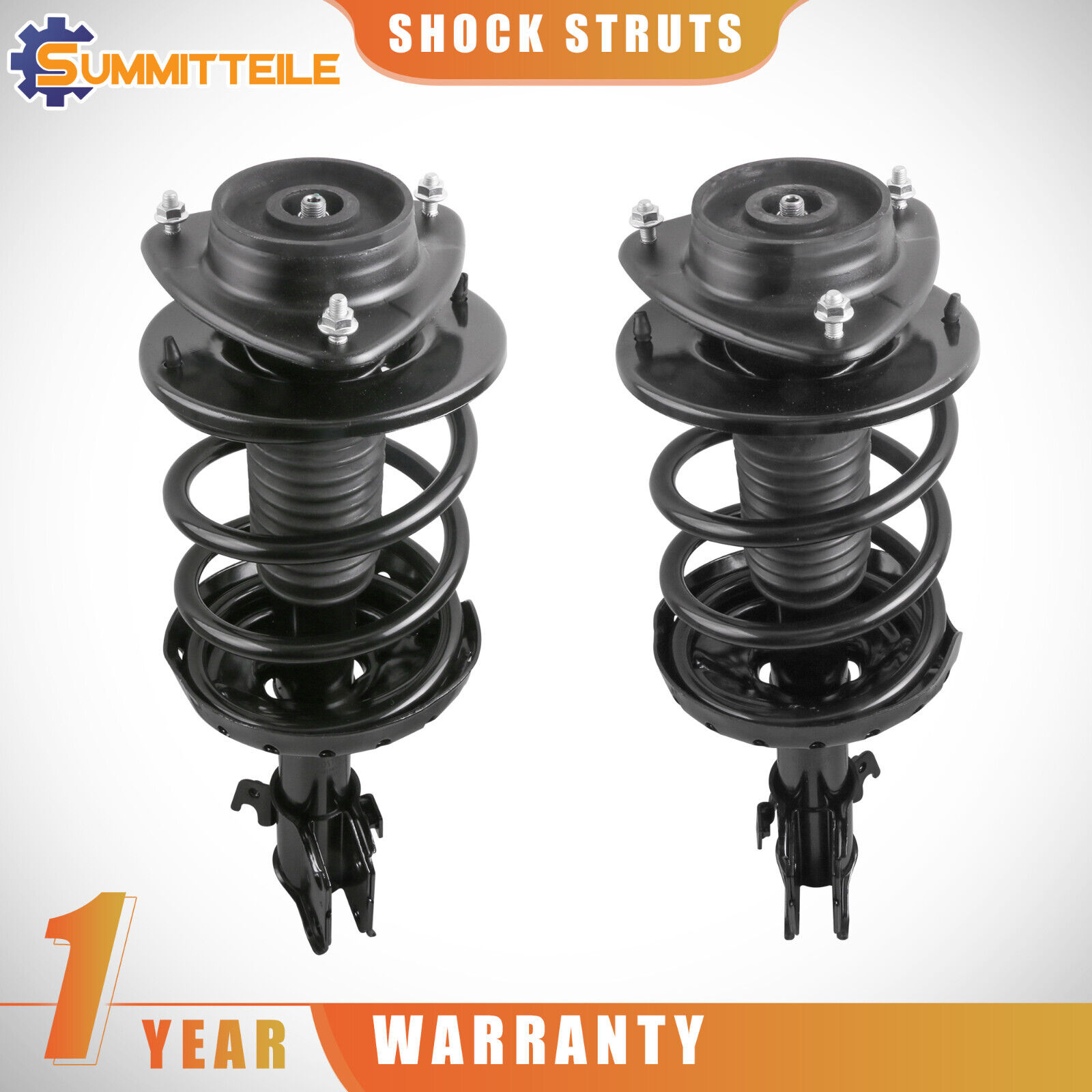 Pair Front Left Right Complete Shock Struts Absorber For 2005-2009 Subaru Legacy