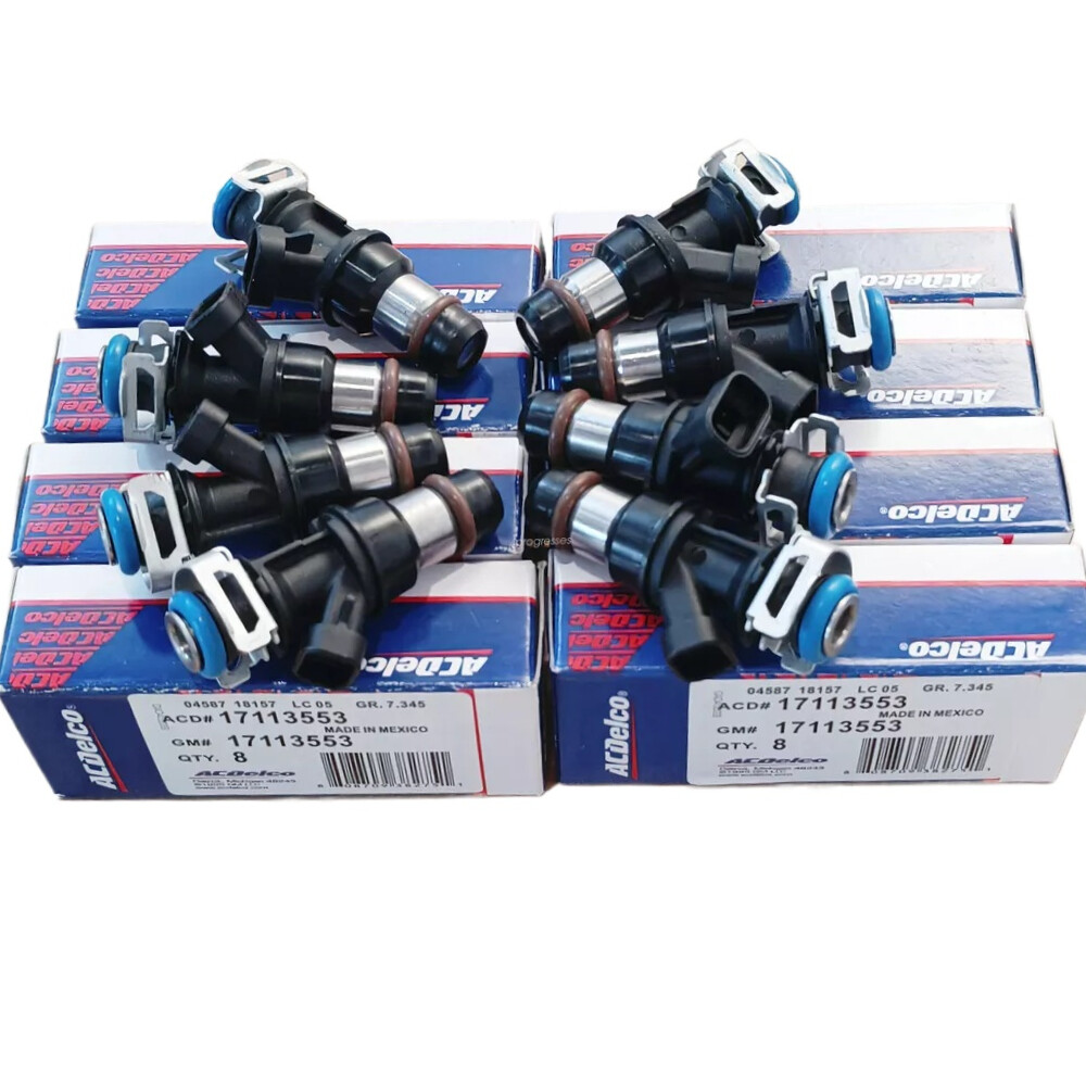 8pcs OEM 4holes Fuel Injectors 17113553 For 99-07 Chevy Silverado 4.8L 5.3L 6.0L 8pcs OEM 4holes Fuel Injectors 17113553 For 99-07 Chevy Silverado 4.8L 5.3L 6.0L