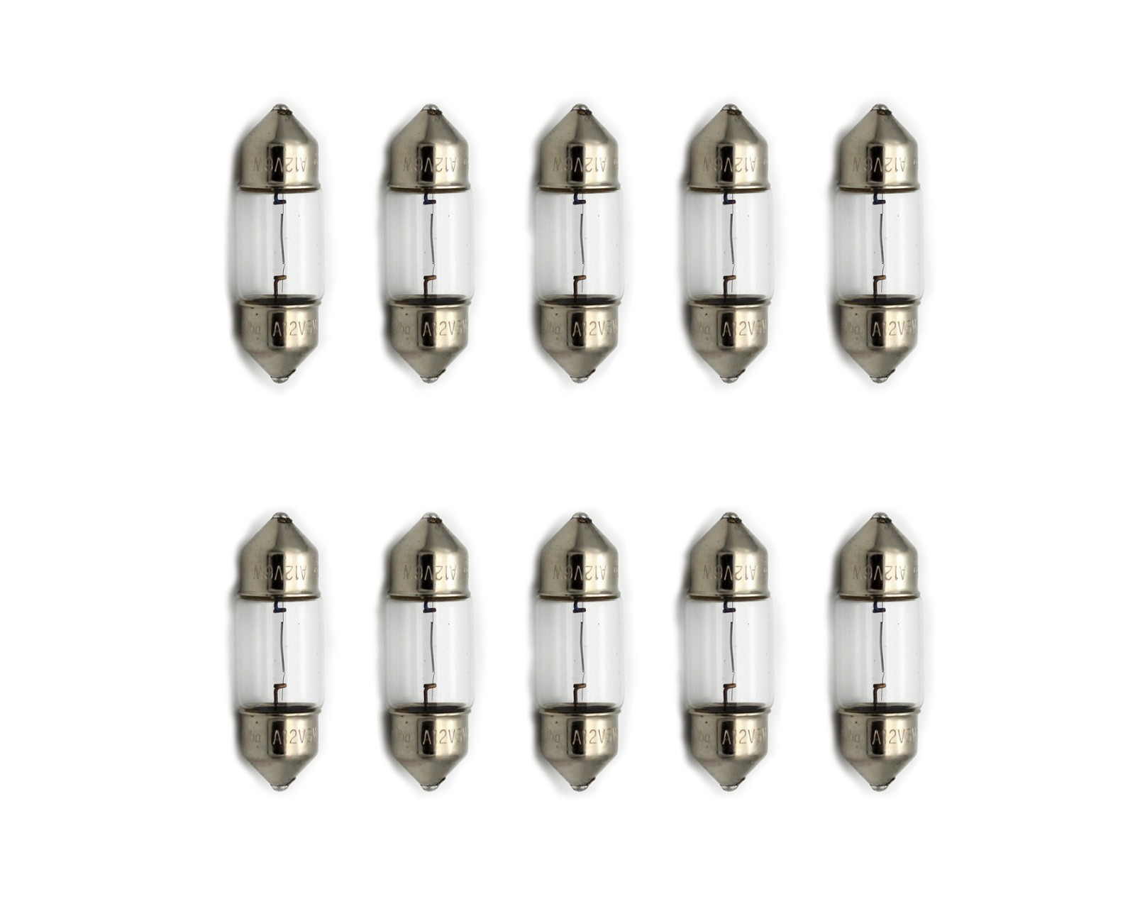 10pcs TOSHIBA 12V6W C6W T10×31 31MM car signaling lamp indoor light reading bulb