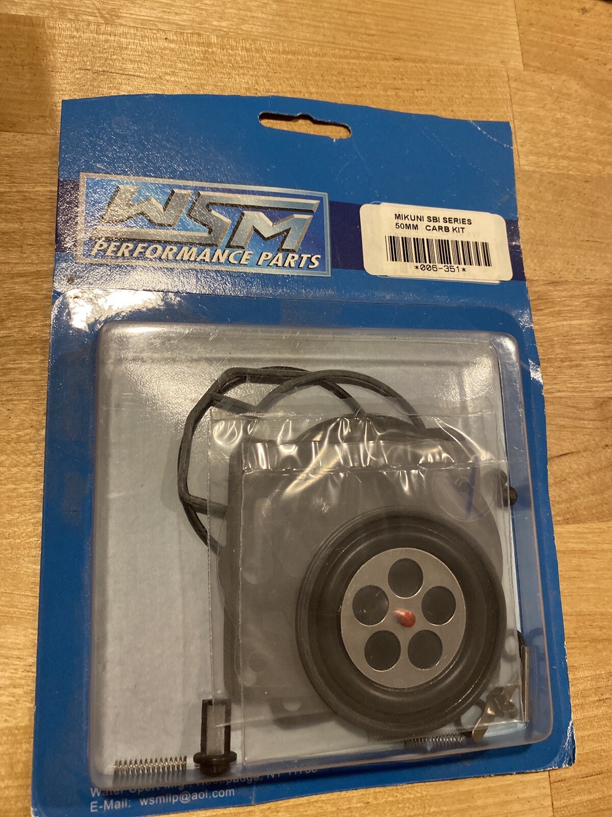WSM CARB KIT MIKUNI 50MM COMPLETE PART# 006-351 NEW WSM CARB KIT MIKUNI 50MM COMPLETE PART# 006-351 NEW