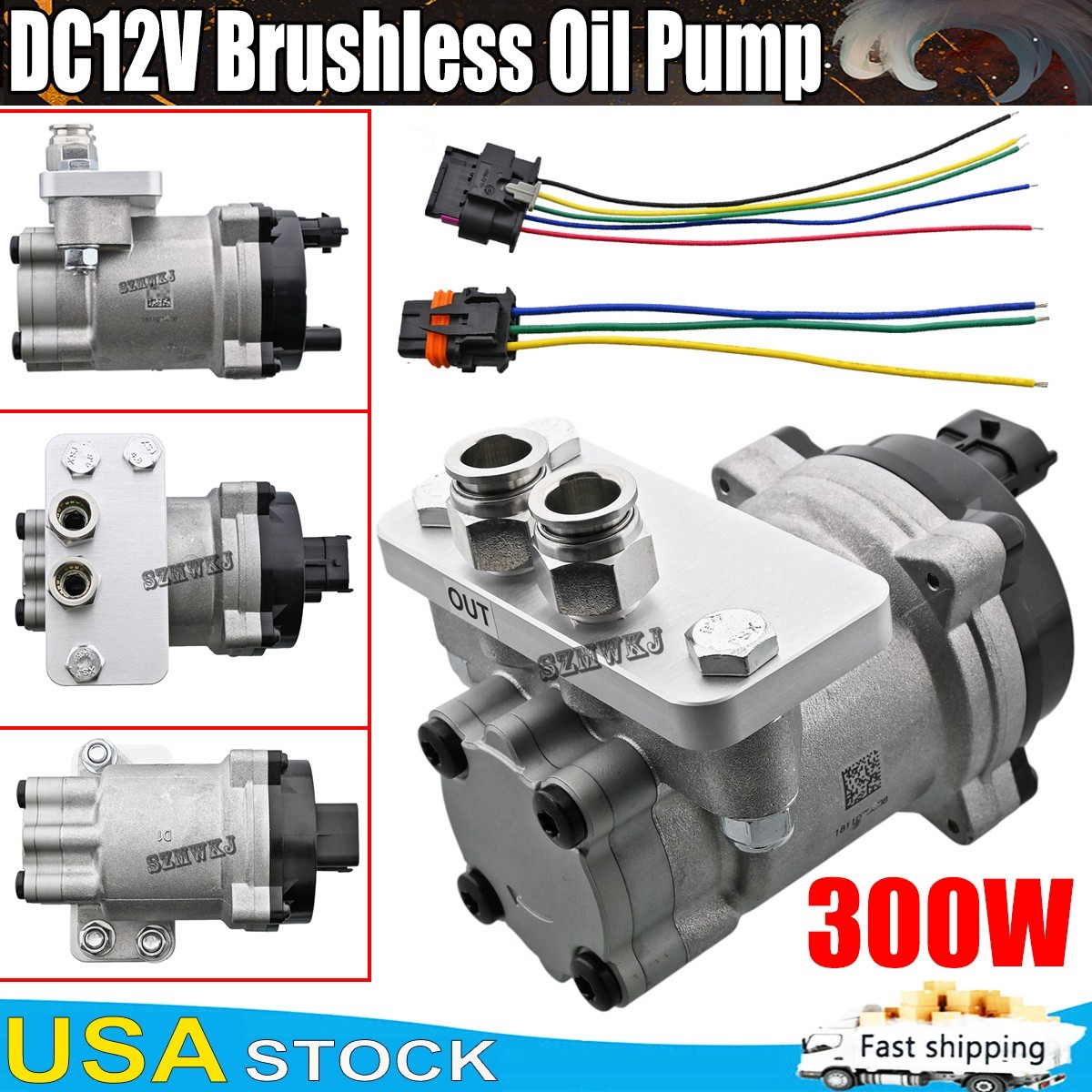 High-Magnetic Oil Pump Gerotor Pump 2.5Mpa DC 12V Automotive Cooling Lubricatio