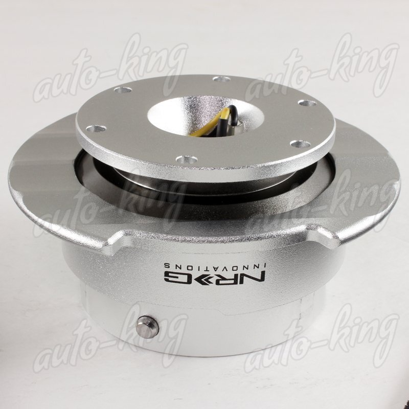 NRG SILVER SRK-250SL BALL LOCKING STEERING WHEEL GEN 2.5 QUICK RELEASE ADAPTER