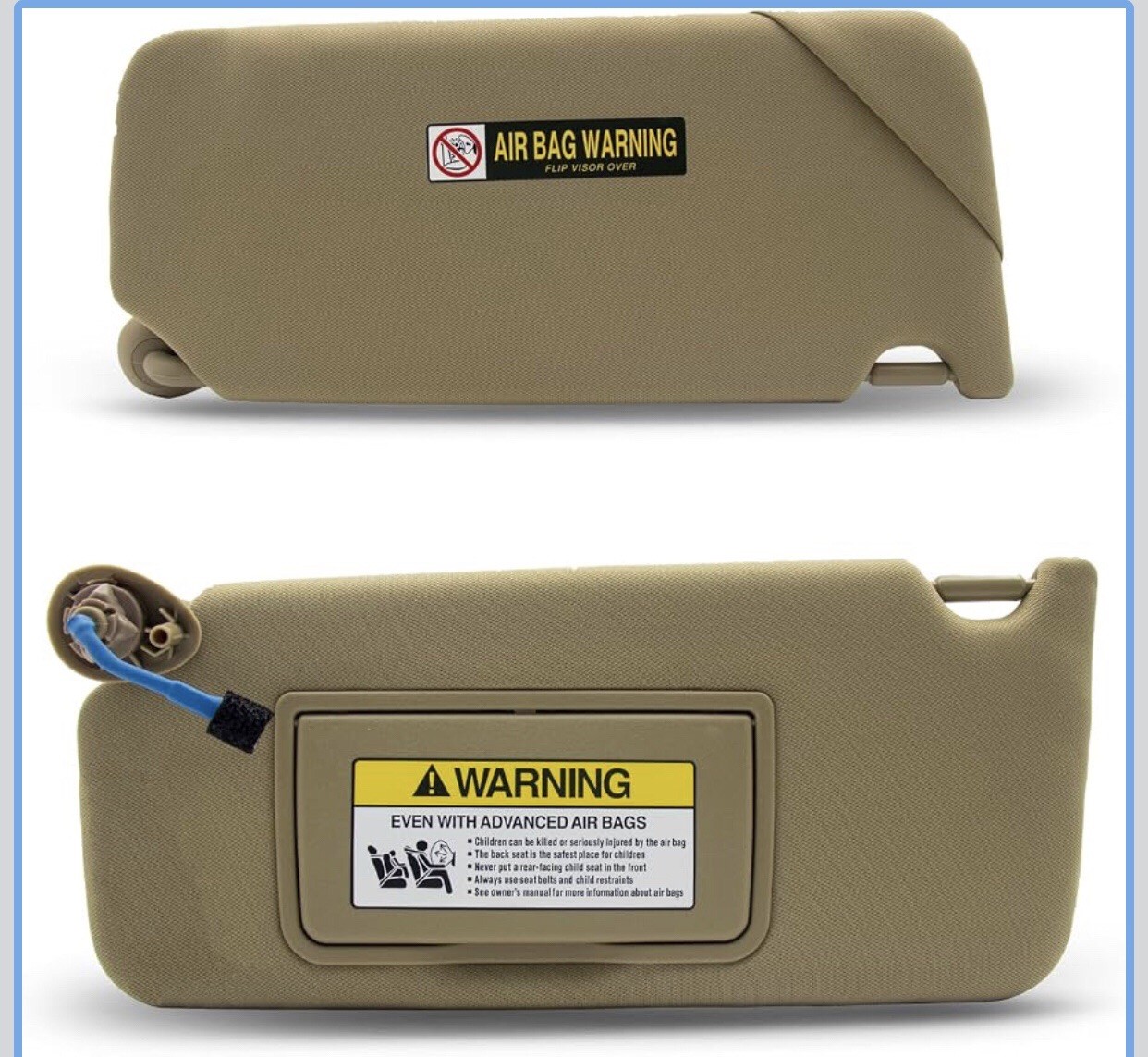 OEM Left Driver Side Tan Sun Visor For Honda Accord 08-12 w/Light OEM Left Driver Side Tan Sun Visor For Honda Accord 08-12 w/Light