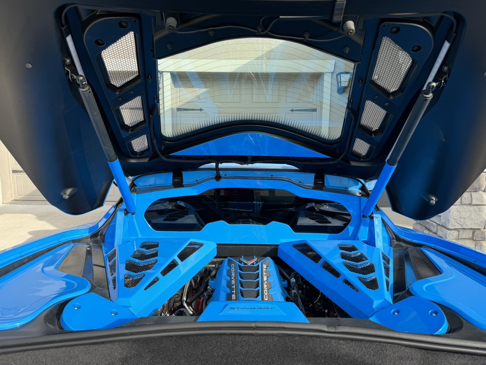 Chevrolet Corvette C8 Stingray Eray Z06 engine bay Vinyl strut covers ALL COLORS Chevrolet Corvette C8 Stingray Eray Z06 engine bay Vinyl strut covers ALL COLORS