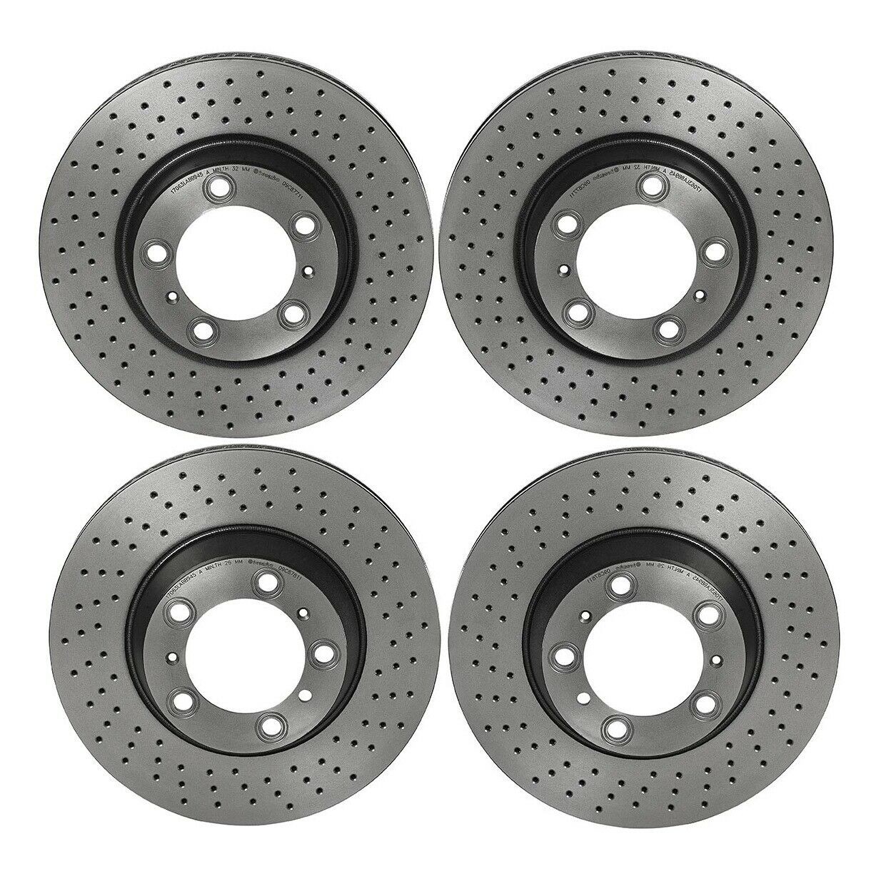 Brembo Front & Rear PVT+ Brake Disc Rotors Kit for Porsche 911 Carrera Targa 4S