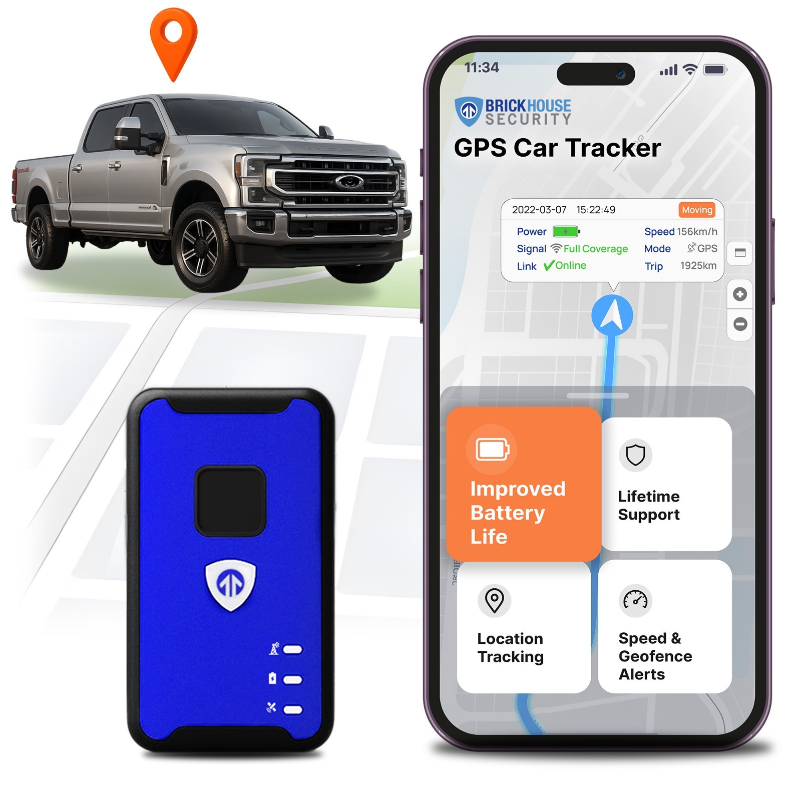 Brickhouse Security Spark Nano 7 GPS Tracker for Vehicles - Car Mini GPS Tracker Brickhouse Security Spark Nano 7 GPS Tracker for Vehicles - Car Mini GPS Tracker
