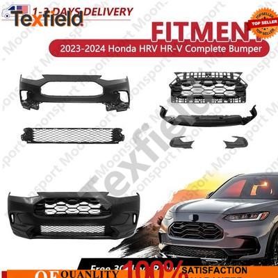 Complete Bumper Grille Kit For 2023-2024 Honda HRV US Built W/Fog Light Cover Complete Bumper Grille Kit For 2023-2024 Honda HRV US Built W/Fog Light Cover