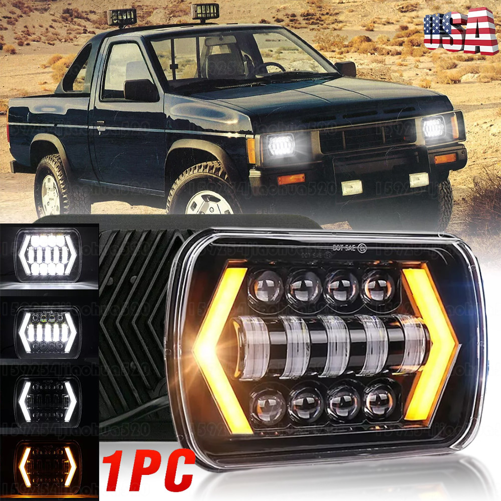 For 1995- 96 1997 Nissan Pickup Hardbody LED Headlights Hi/Lo Sealed Beam 7x6\ For 1995- 96 1997 Nissan Pickup Hardbody LED Headlights Hi/Lo Sealed Beam 7x6\